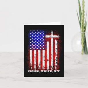 Glaube Angst Christliches Kreuz Jesus Christus Män Karte