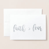 Glaube > Angst Folienkarte (Vorderseite mit Umschlag)
