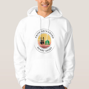Glaube aufgeladen   Herz zurückgesetzt - Retro Umr Hoodie
