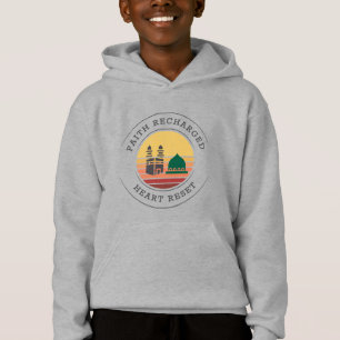 Glaube aufgeladen Herz zurückgesetzt - Retro Umr Hoodie