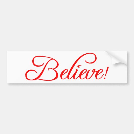 Glaube! Autoaufkleber (Vorne)