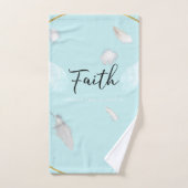 Glaube, Badezimmer-Dekoration, Blau, Handtuch-Set, Badhandtuch Set (Handtuch)