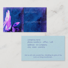 Glaube basierte die Visitenkarte und betete Zahl