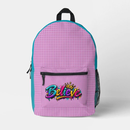 Glaube bedruckter rucksack (Vorderseite)