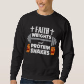 Glaube belastet christlichen sweatshirt (Vorderseite)