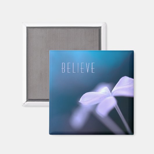 "Glaube" beruhigende Farben, Square Magnet (Vorderseite/Rückseite)