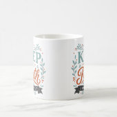 Glaube Bewahren Religiöser Spruch Kaffeetasse (Mittel)