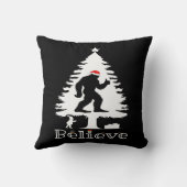 Glaube Bigfoot Kryptozoologie Weihnachtsbaum Kissen (Rückseite)