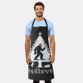 Glaube Bigfoot Kryptozoologie Weihnachtsbaum Schürze (Getragen)