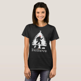 Glaube Bigfoot Kryptozoologie Weihnachtsbaum T-Shirt