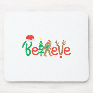 Glaube Bigfoot Sasquatch Santa Reindeer Weihnachte Mousepad