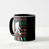 Glaube Bigfoot Sasquatch Santa Tasse (Vorderseite Links)