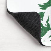 Glaube Bigfoot Sasquatch Yeti Weihnachtsmannmütze Mousepad (Ecke)