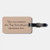 Glaube!-Bleibe Focused_ Gepäckanhänger (Rückseite horizontal)