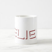 „Glaube“ Blockstil-Text Christlich Kaffeetasse (Mittel)