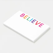 Glaube Bright Multicolored Post-it Klebezettel (angewinkelt)
