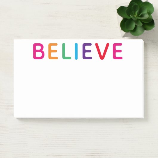 Glaube Bright Multicolored Post-it Klebezettel (Büro)