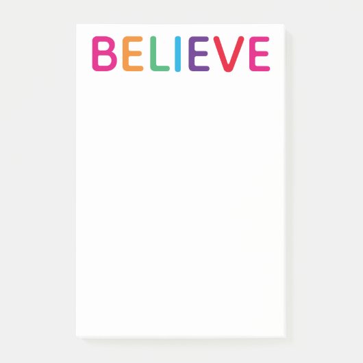 Glaube Bright Post-it Klebezettel (Vorderseite)