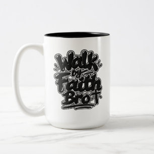Glaube, Bruder Zweifarbige Tasse