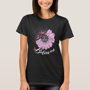 Glaube Brustkrebs-Bewusstsein Pinke Bänder T-Shirt