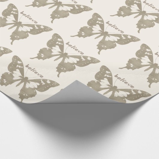 Glaube Butterfly Geschenkpapier (Ecke)