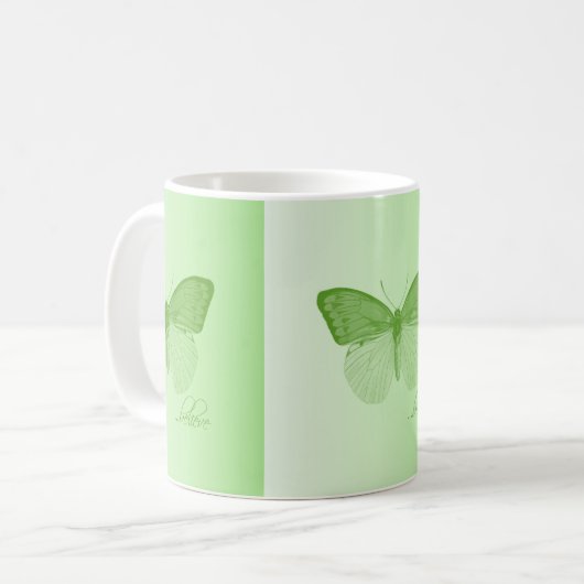 Glaube Butterfly Limon Kaffeetasse (Vorderseite Links)