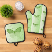 Glaube Butterfly Limon Ofenhandschuh & Topflappen-Set (Oben Unten)