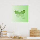 Glaube Butterfly Limon Poster (Küche)