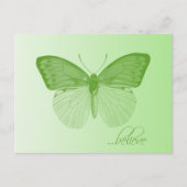 Glaube Butterfly Limon Postkarte (Vorderseite)