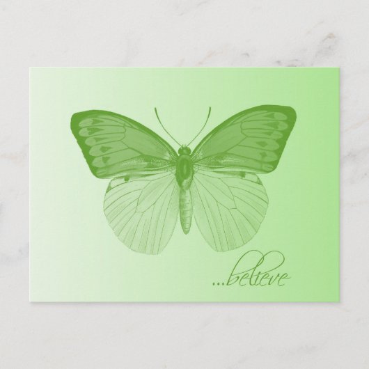 Glaube Butterfly Limon Postkarte (Vorderseite)