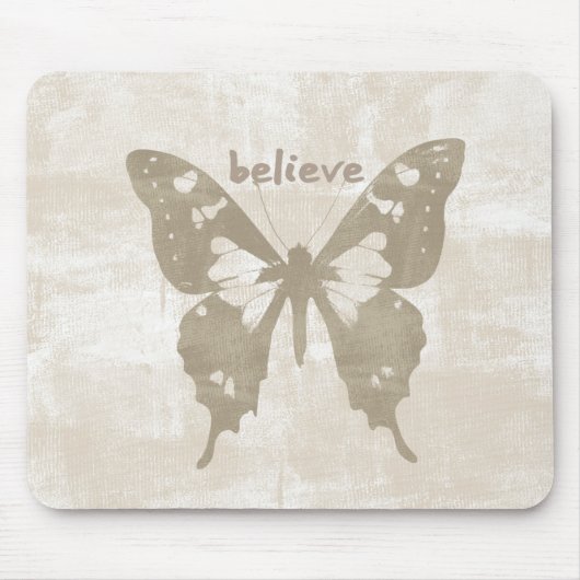 Glaube Butterfly Mousepad (Vorne)