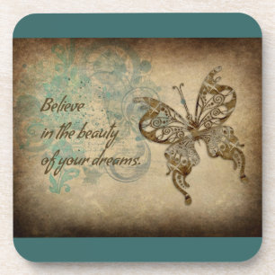 Glaube Butterfly Untersetzer