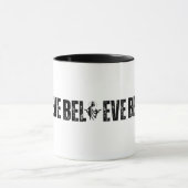 Glaube Christliche Silhouette Offen Mit Glauben Tasse (Zentrum)