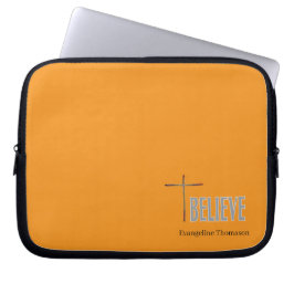 Glaube Christliches Kreuz Benutzername Damen Laptopschutzhülle