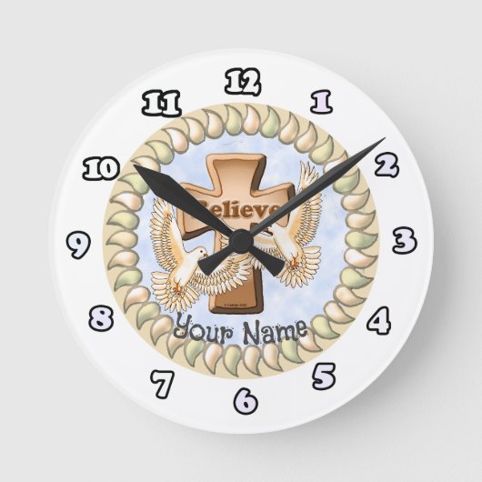 Glaube christliches Kreuz Uhr (Vorderseite)