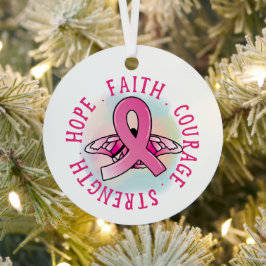 Glaube Courage Strength Hope Ornament Aus Metall