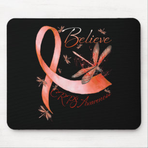Glaube Crps Bewusstsein Orange Band Libelle Liebe Mousepad