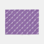 Glaube den Fischlavender Fleecedecke (Vorderseite (Horizontal))