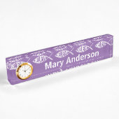 Glaube den Fischlavender Namensplakette