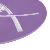 Glaube den Fischlavender Schneidebrett (Ecke)