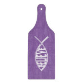 Glaube den Fischlavender Schneidebrett (Vorderseite)
