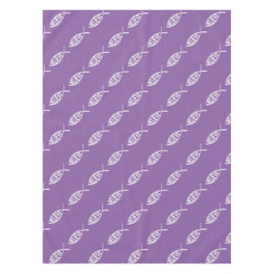 Glaube den Fischlavender Tischdecke