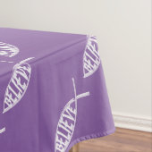 Glaube den Fischlavender Tischdecke (Beispiel)
