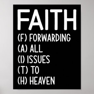 Glaube, der alle Fragen dem Himmel, der Inspiratio Poster
