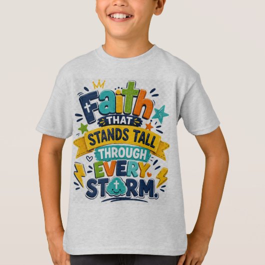 Glaube, der steht T-Shirt (Vorderseite)