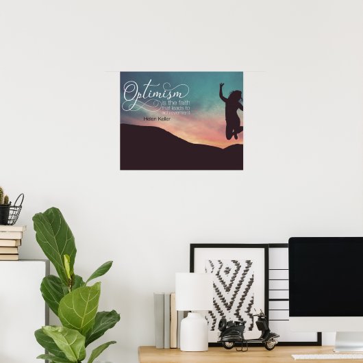 Glaube, der zum Erreichen führt Poster (Heimbüro)