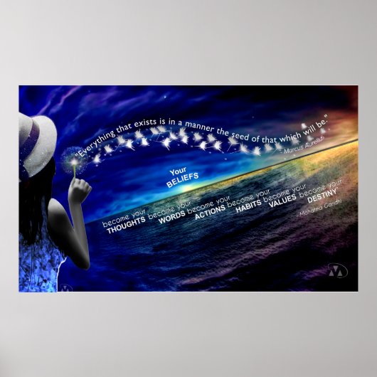 Glaube - Die Samen, die Sie säen und Ihre Ziele Poster (Vorne)