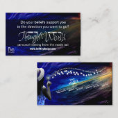 Glaube - Die Samen, die Sie säen und Ihre Ziele Visitenkarte (Vorne/Hinten)