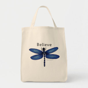 Glaube Dragonfly - Yoga, Gym, Lebensmittelbeutel Tragetasche