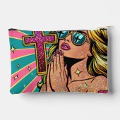 Glaube Druckknopf Nähtasche Zubehörtasche (Rückseite)